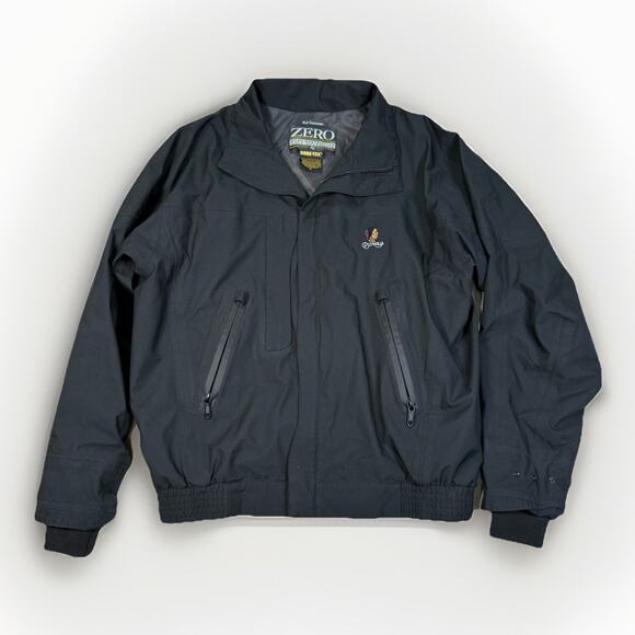 Zero Restriction Gore-Tex Black Jacket Men's Size M Zipped Water Proof Pockets - Picture 1 of 11